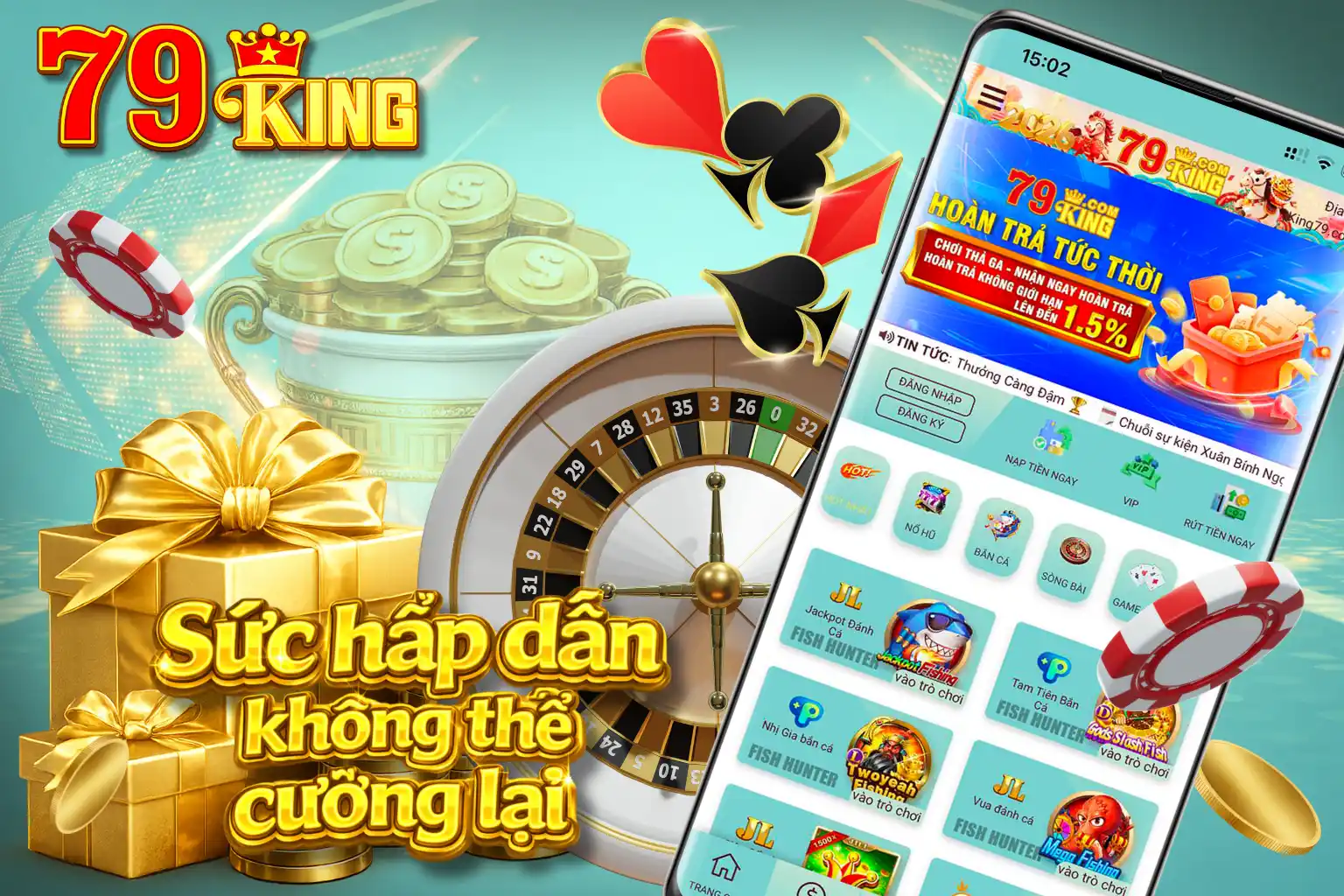 79lking - thiết kế hấp dẫn, nhiều phần thưởng